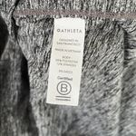 Athleta  Uptempo Long Sleeve Heathered Black Gray Split Hemp Top Size XL Photo 3