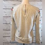 A New Day  Sweatshirt Cropped w Embroidered Sleeves-Medium Photo 2