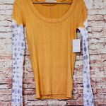 We The Free | Amber Combo Scoop Neck Big Sur Copper Long Sleeve Photo 2