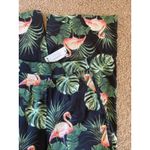 Boohoo  Black Serena Woven Flamingo‎ Print Wide Leg Trousers Pants Womens 6 NEW Photo 12