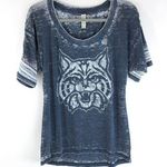 Ouray NCAA Arizona Wildcats Womens T Shirt Top Burnout  Blue Size S Photo 0
