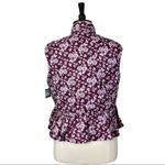 Kate Spade So Foxy Reversible Quilted Snap Front Vest Floral NWT Women's Size XL Photo 4