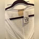 Chaser  V Neck Long Sleeve Dolman Tee in White Photo 2