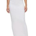 Good American  White Ivory Textured Maxi Skirt Size 3 / L NWT Photo 0
