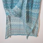 Cato  Aqua Blue Boho Maxi Skirt Size Medium NWT Photo 4