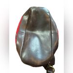 Pendleton Vintage Wool & Leather Crossbody – Southwestern Red Geometric Photo 2