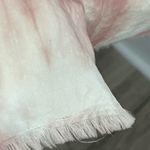 ZARA NWT  Tie Dye Button Down Boho Fringe Hem Mandarin Collar Top | Pink | XS Photo 4