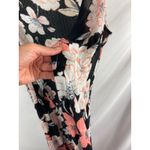 Roxy  Floral Sleeveless Button Up Shawl Maxi Length Size Small Photo 1