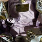 Coach Madison Ocelot OP Art Marielle Patent Leather Trim Bucket Drawstring Bag Photo 5