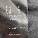 ASOS Women's Black Cotton Turtleneck 3/4 Bell Sleeve Midi Dress Size 4 Photo 6