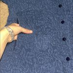 URU Silk Cardigan Floral Buttons Blue OS Size undefined Photo 3