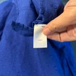 New Denim&Co Royal Blue Button Down Shirt Photo 6