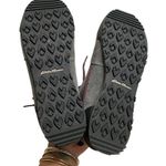 Eddie Bauer  GRAY SUEDE/ FABRIC, MAROON TRIM & LACES HIKING BOOTS WOMEN’S 6.5 Photo 11