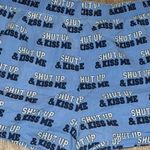 Victoria's Secret Y2K Victoria’s Secret PINK 2009 Blue Shut Up & Kiss Me Pajama Shorts - Medium Photo 3
