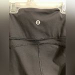 Lululemon  Wunder Under Crop High-Rise‎ Black Velvet Floral Flocked 21 Sz 4 Photo 7