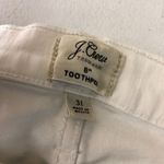 J.Crew  Womens Jeans 8" Toothpick Ankle Crop Stretch White 31 Photo 3