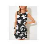 Tuckernuck  Seashell Beach Coverup Short Dress Large Cotton Black White NEW Photo 1