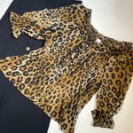Women’s Y2K animal print sheer top Brown Photo 8