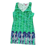 Lilly Pulitzer Lilly‎ Pulitzer Tandie Shift Dress Costa Toucan Green Elephants 10 NWOT Coastal Photo 1