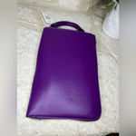Novelty Lady Face Shoulder Bag faux Leather Messenger Travel Handbag (Purple) Purple Photo 6