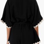 Petal and Pup NWT Petal & pupil Black/white Trimmed Romper Size Small  Photo 1