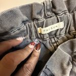 PacSun  Women's Gray Wash Paper Bag Waist Mom Jeans Sz 33X32 Trendy Denim Pockets Photo 5