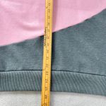 Wanakome Athena Hoodie Large Colorblock Pink Gray Taupe Funnel Neck Sweatshirt Photo 6