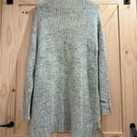 Pam & Gela  - Green Open-Front Oversized Distressed Sweater Cardigan - S Photo 5