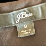 J.Crew  Velvet long sleeve shirt peplum style black size 8 holiday chic elegant Photo 4