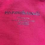 Norma Kamali  Tunic Top Womens XL Red Black Stripe 100% Organic Cotton 3/4 Sleeve Photo 5