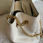 Versace White Quilted Nappa Leather Medusa Tote Handbag Photo 11