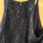 Windsor  Formal Long Blue Sequin Navy Dress Photo 5