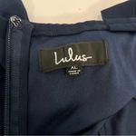 Lulus Air of‎ Romance Navy Blue Chiffon Maxi Dress Size XL Photo 10