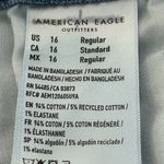 American Eagle  Mom Ripped Straight Jeans Blue Size 16 Photo 7