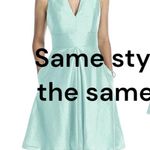 Alfred Sung NWT Niagara Teal Blue Peacock Sample Cocktail Dress Taffeta New Photo 1