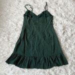Urban Outfitters Green Uo Mar Polka Dot Cinched Mini cami Dress size Medium Photo 8