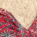 Lucky Brand  Floral‎ V-Neck Cold Shoulder Top Pink Small Photo 7