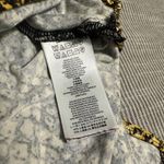 Michael Kors  Sz M Medium Yellow Snakeprint Sleeveless Chain Neck Top Shirt Photo 9