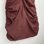 ZARA NWT  Brown Ruched Ruffle Mini Dress Sz XS Photo 12