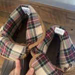 Marley Lilly Women's Brown Orange Plaid Tie Duck Rain Snow Boots Shoes Sz 8 Photo 4