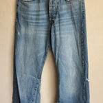 ZARA  Light Wash Blue Denim Distressed Flare Leg Jeans Women’s 2 Casual Photo 0