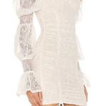 Michael Costello  x REVOLVE Isadora Mini Dress Cream Lace Size M Photo 0