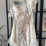 Zimmermann Zimmerman Beige Floral 100% Silk One Shoulder Ruffled Playsuit Women’s 3 US 10 Photo 11