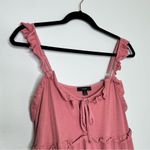 J.Crew  Tiered Knit Keyhole Maxi Dress in Pink Photo 3