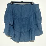 BCBGeneration NWT  Tiered Denim Skirt Large Photo 3