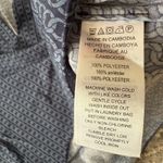 Michael Kors  Women's XL TG Blue Chain Print Tie Sleeve V Neck Blouse Top Photo 4