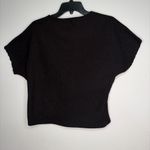 ZARA  Black Twist Front Cut Out V Neck Top Size S(A213) Photo 4