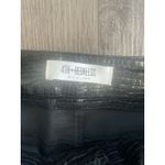 4th & Reckless Womens Wilcox Straight Leg Pants Black Croc Faux Leather Large Photo 2