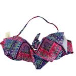 Aeropostale Bikini Bandeau Removable Halter Strap Swim Top Size M NWT Photo 3