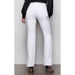 Good American  Denim Good Boy High Rise Boyfriend Distressed Slit Jeans White 25 Photo 2